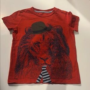 Mini Boden Red Lion Graphic Kids T-Shirt